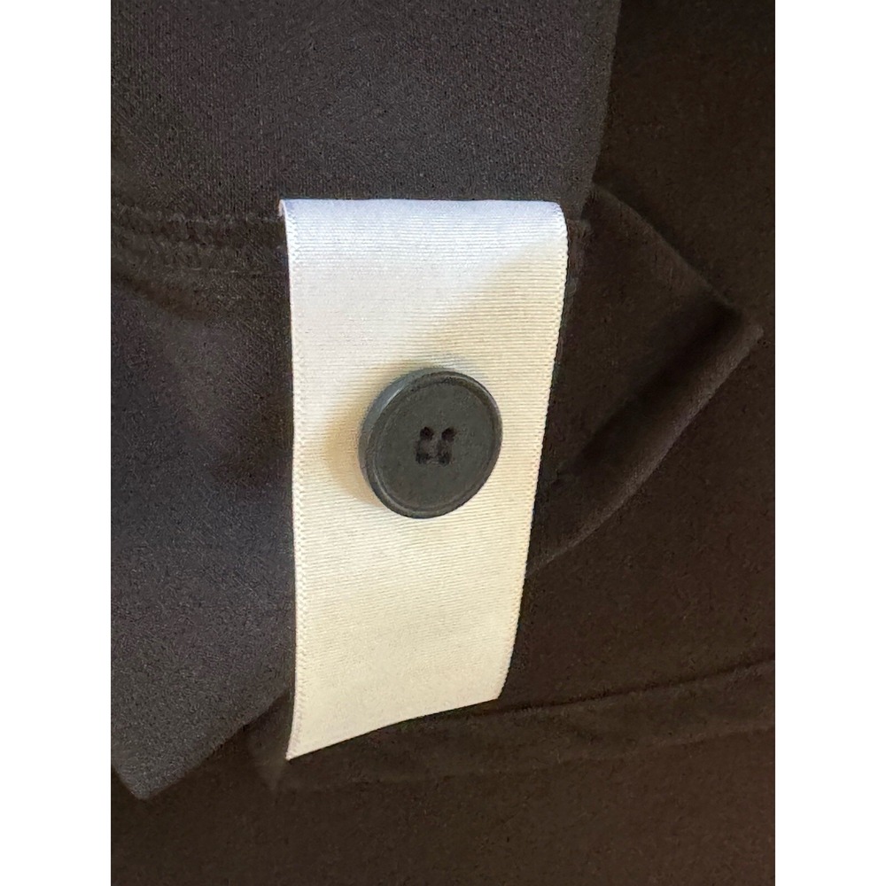 Royalty by Maluma Jacket Mens Medium Shacket Black Relaxed Fit Shirt Pockets - Picture 9 of 9